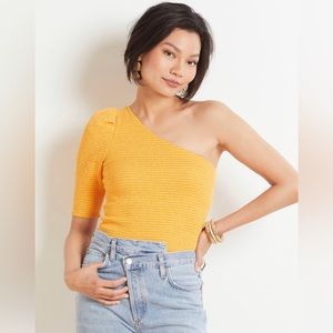 Nation LTD Kirstie Smocked One Shoulder Top